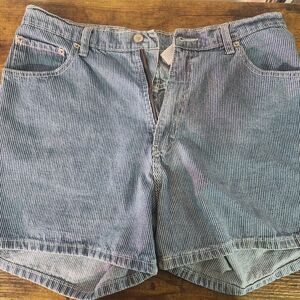 Jordache Striped Denim Jean Shorts